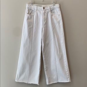 ⭐️  Anthropologie Pilcro Wide Leg White Jeans ⭐️